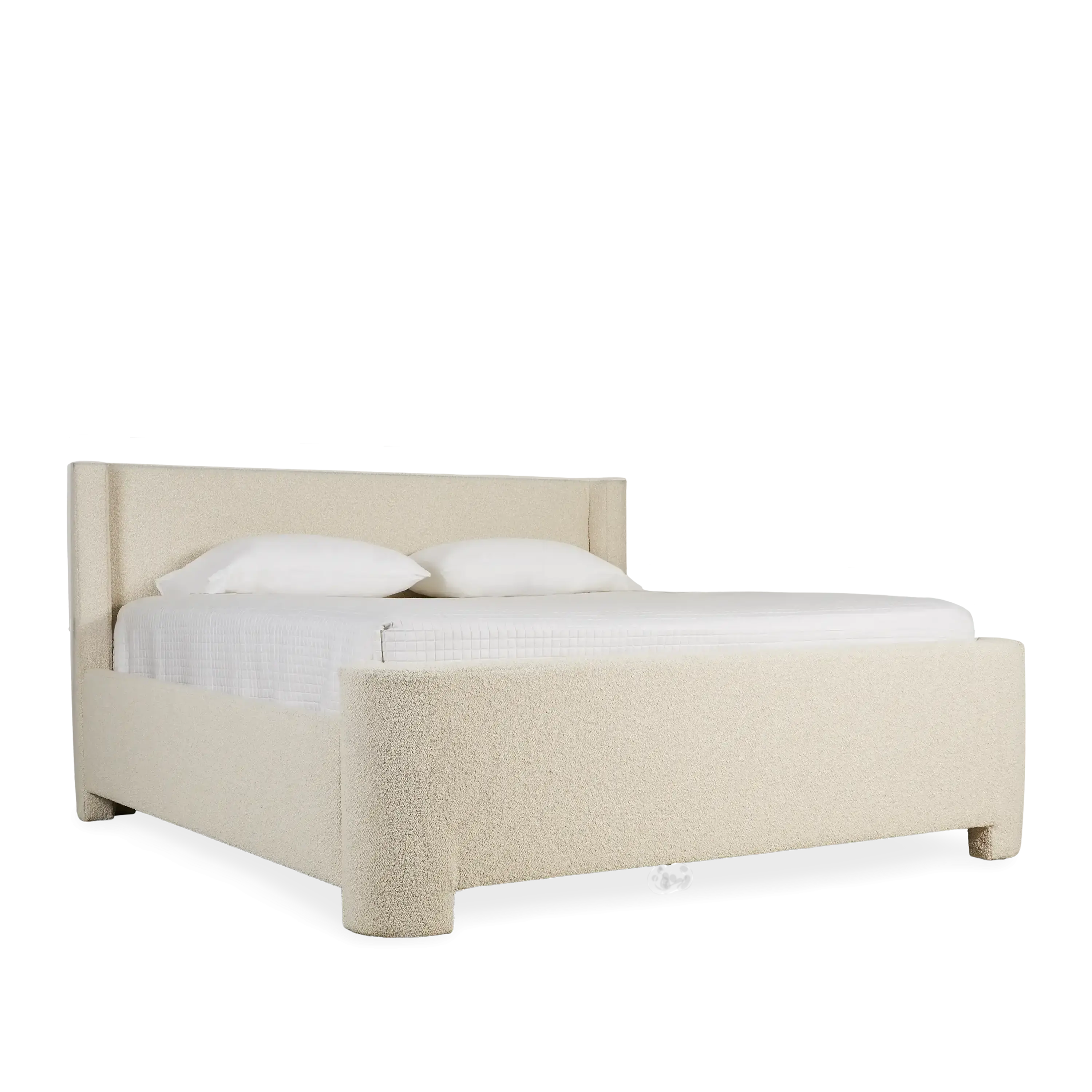 Casanova Bed Burbank - Queen Size Upholstered Platform Bed Frame with Wooden Slats - Perfect for Modern Bedroom, Guest Room & Apartment Decor
