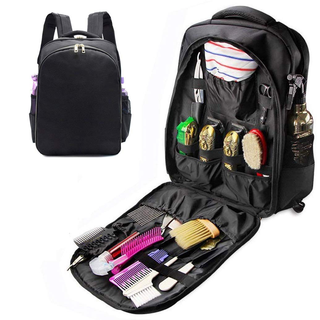 Professional Makeup Artist Travel Backpack - Waterproof Cosmetic Organizer Bag with Multiple Pockets for Barber, Hairstylist & Beauty Tools - Perfect for Salon, Travel & On-the-Go Makeup Storage