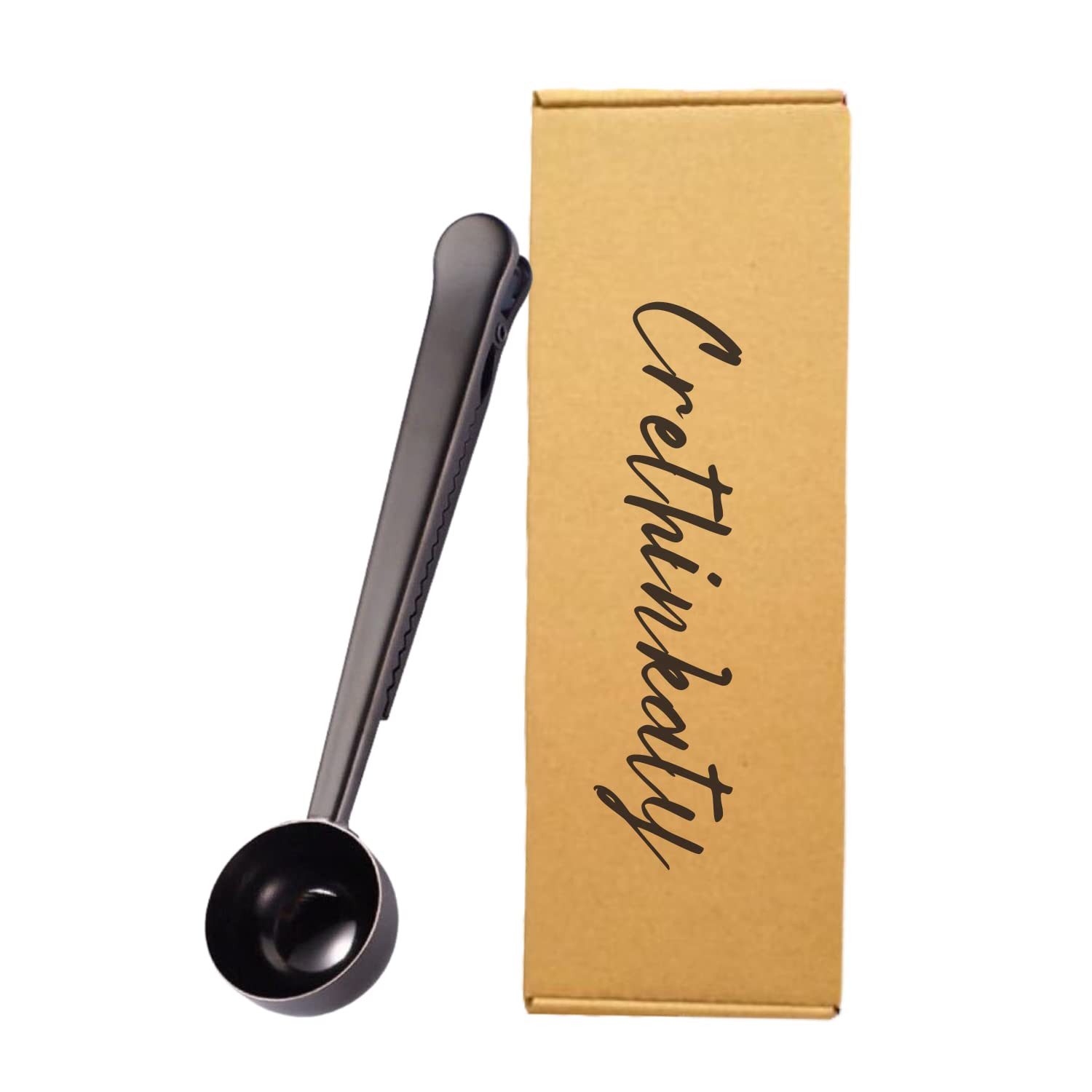 2-in-1 Stainless Steel Coffee Scoop & Bag Clip - 6.9