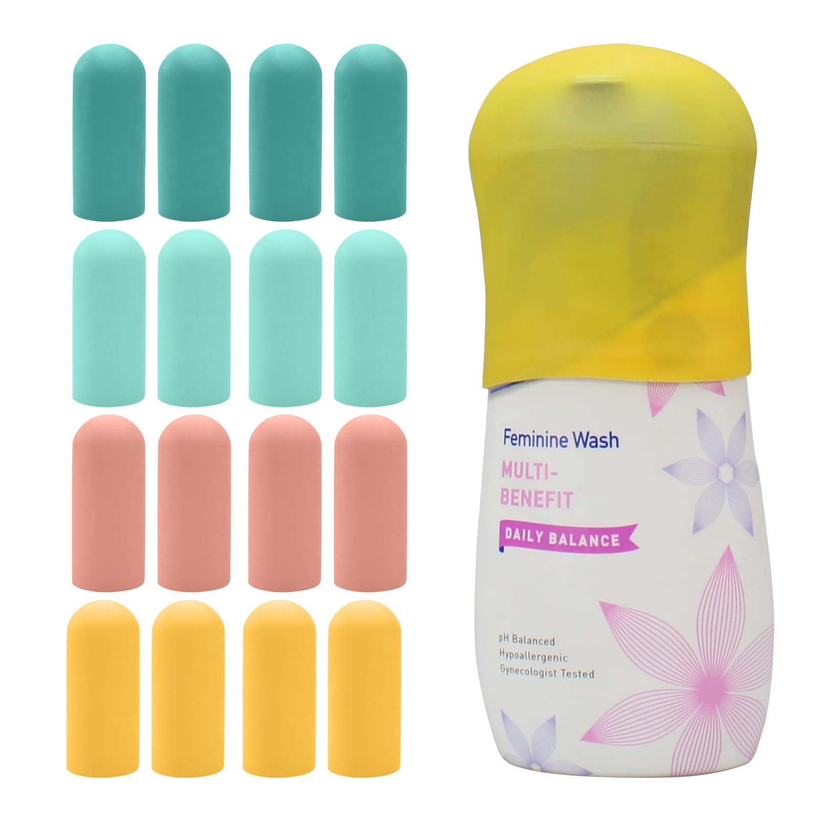 16 Pack Silicone Bottle Covers - Leak Proof Travel Toiletry Organizers for Women & Men | Cruise Essentials, TSA Approved Liquid Containers | Perfect for Airplane, Gym & Vacation Packing