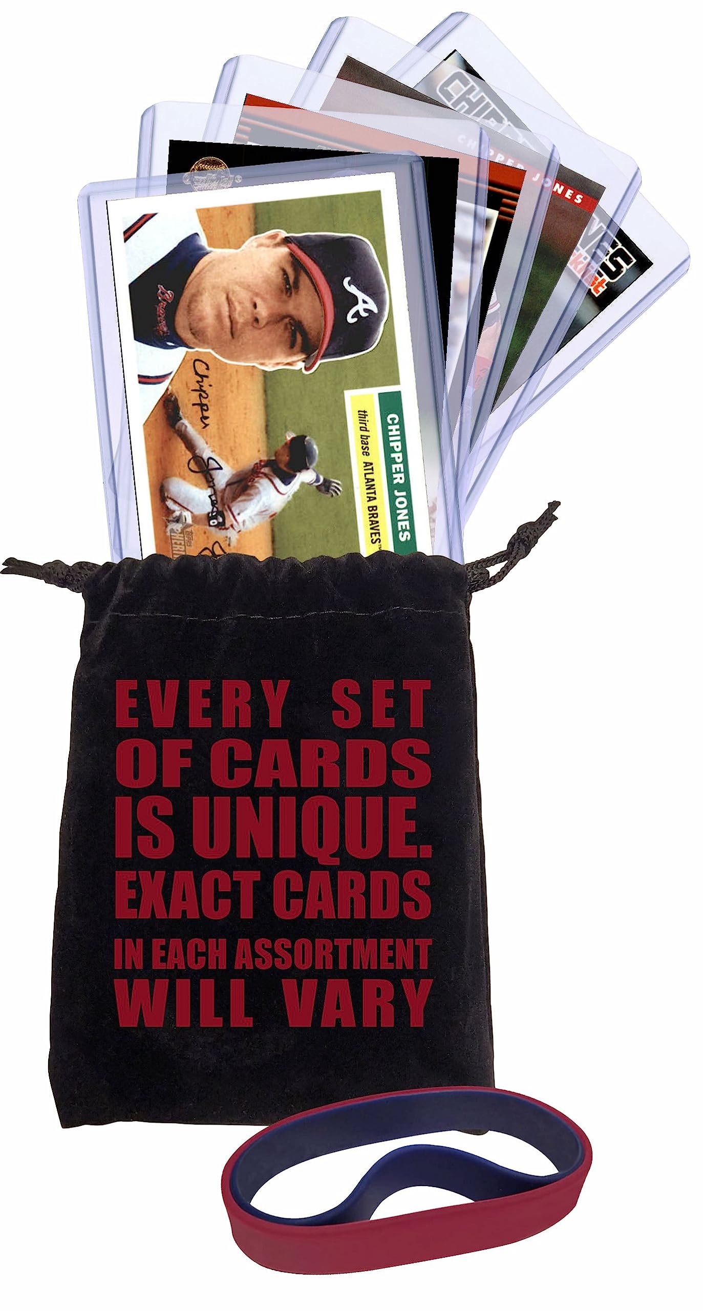 Chipper Jones Atlanta Braves Baseball Cards (5-Pack) - Perfect for Collectors, Fans & Gifts - Great for Sports Memorabilia Collections & Baseball Enthusiasts