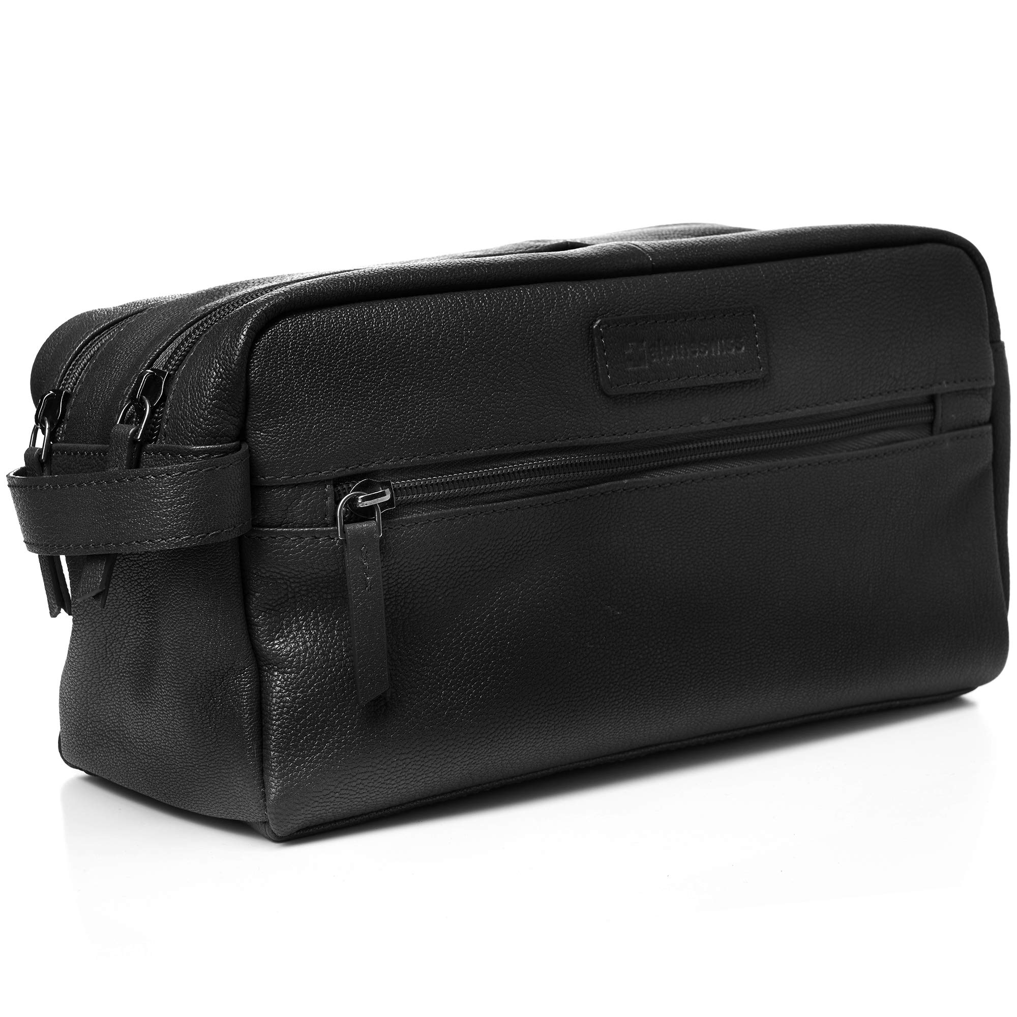Premium Genuine Leather Toiletry Bag for Men - Alpine Swiss Sedona Travel Shaving Kit & Dopp Bag - Perfect for Business Trips, Gym, Camping & Weekend Getaways