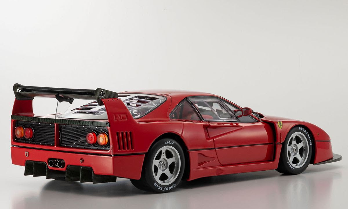 Kyosho 1:12 Scale Ferrari F40 Competizione Red Die-Cast Model Car - Collectible Display & Racing Enthusiast Gift