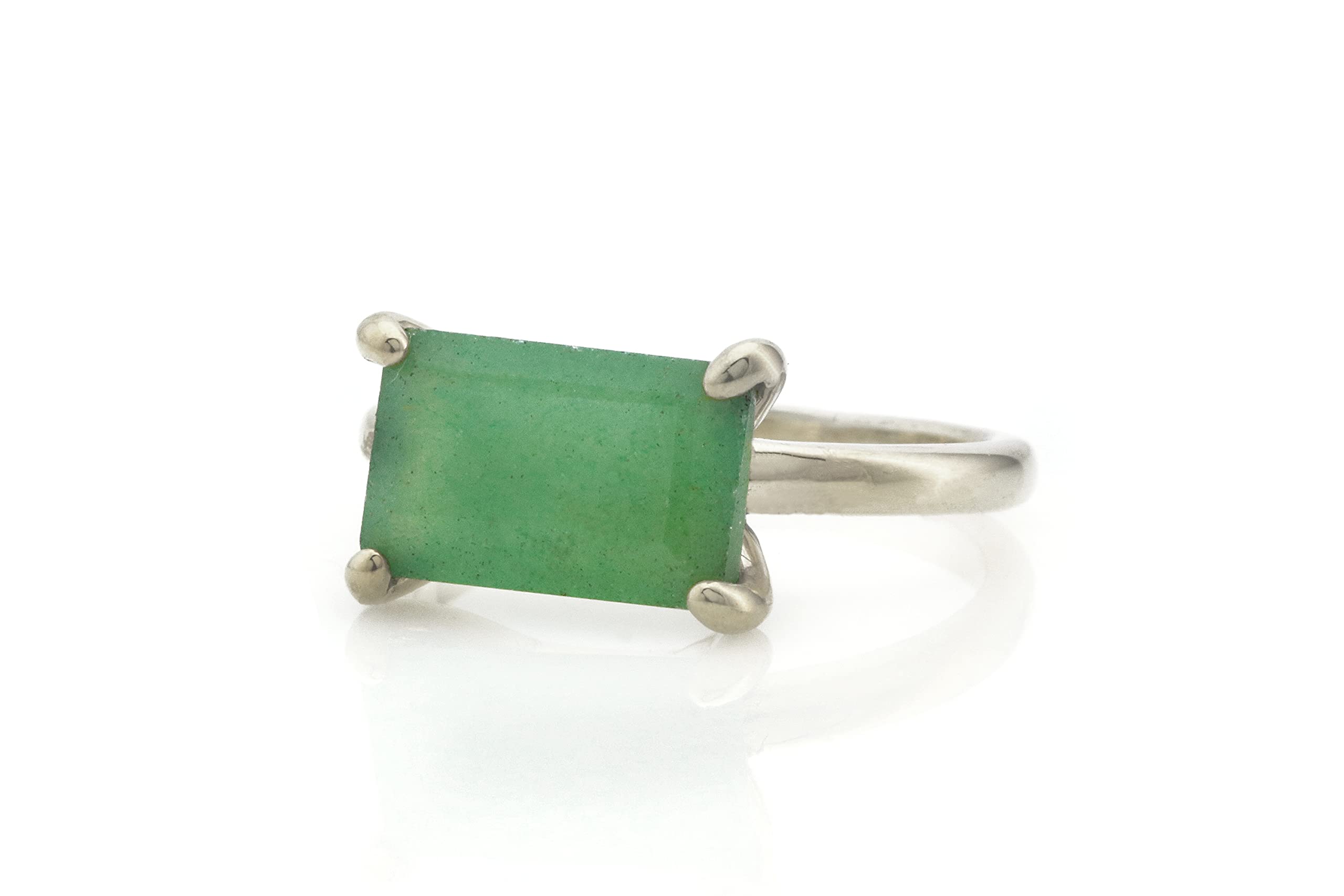 Dazzling Green Aventurine Ring for Women | Elegant Cocktail & Engagement Jewelry Gift