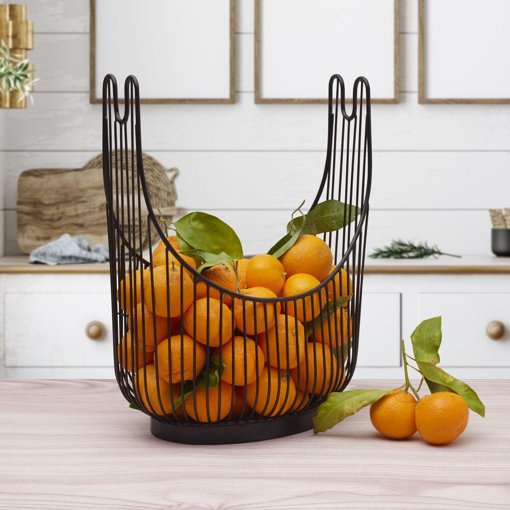 Spindle Countertop Storage Organizer - Wooden Kitchen Utensil Holder for Knives, Forks & Spoons - Perfect for Countertop, Pantry & Dining Room Organization