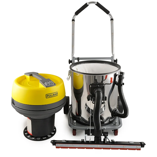 Pullman 60L Wet and Dry Commercial Vacuum Cleaner - Heavy Duty Cleaning for Floors, Carpets, and Spills in Warehouses, Offices, and Industrial Spaces