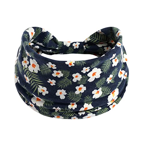 Women's Elastic Headband - Non-Slip Yoga Headband for Running, Sports & Exercise - Moisture Wicking Knotted Hair Band for Ladies & Hijab - Perfect for Workouts, Gym & Active Lifestyle