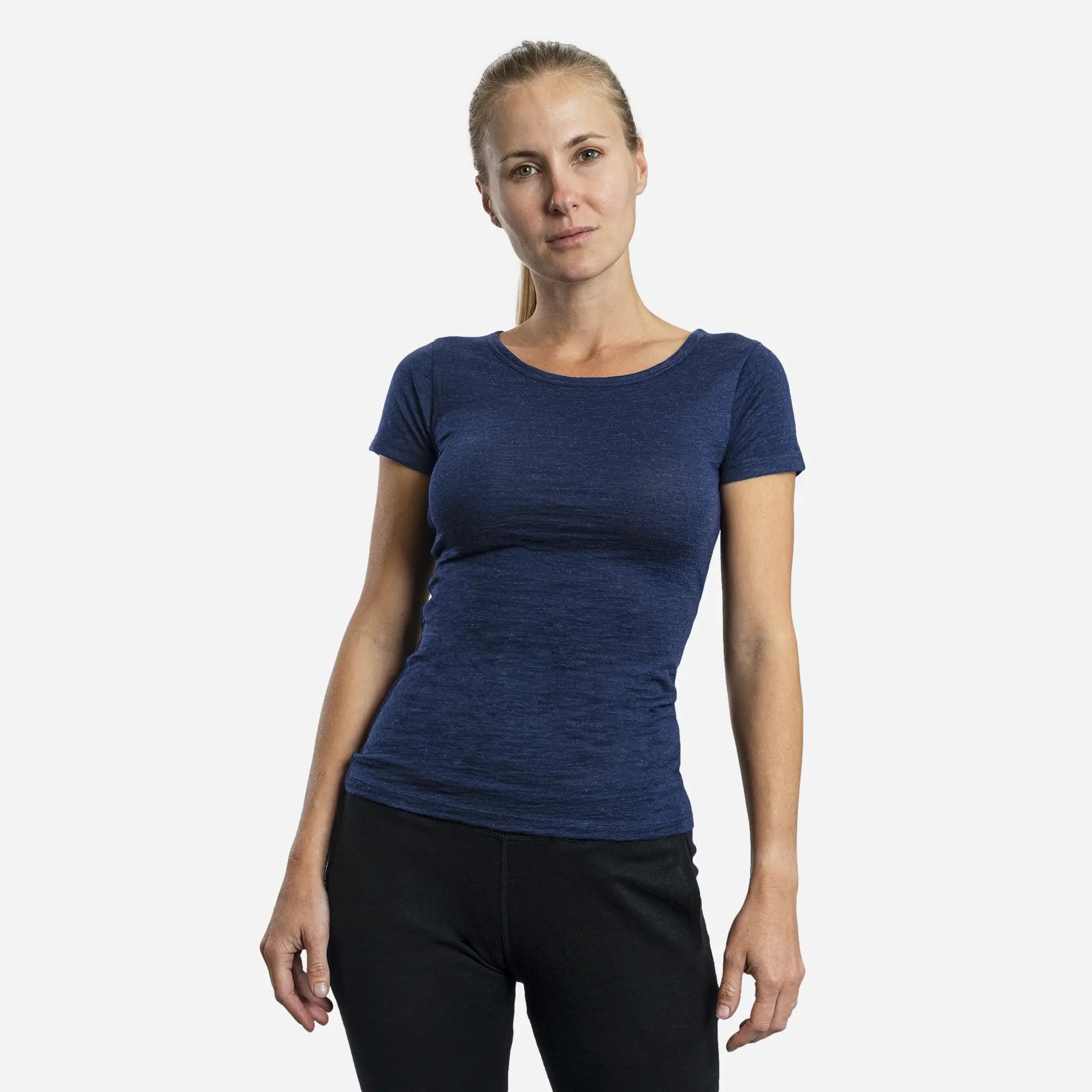 Ultralight Women's Alpaca Wool T-Shirt - 160 GSM Soft Crew Neck Tee for Travel, Hiking & Everyday Comfort