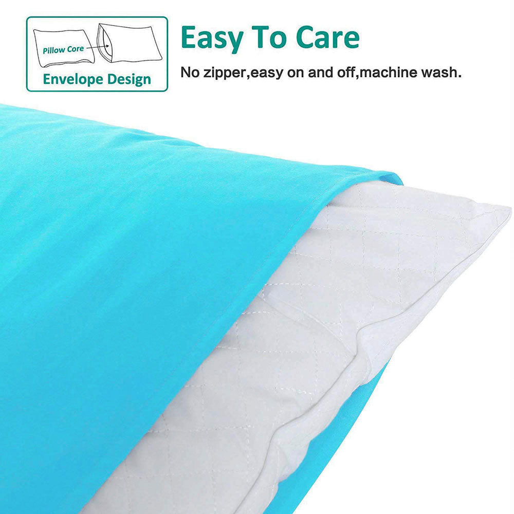 12 Pack Microfiber Pillowcases with Envelope Closure - Soft Hypoallergenic Pillow Covers - Queen Size Bedding Set for Home, Hotel & Travel - NTBAY®