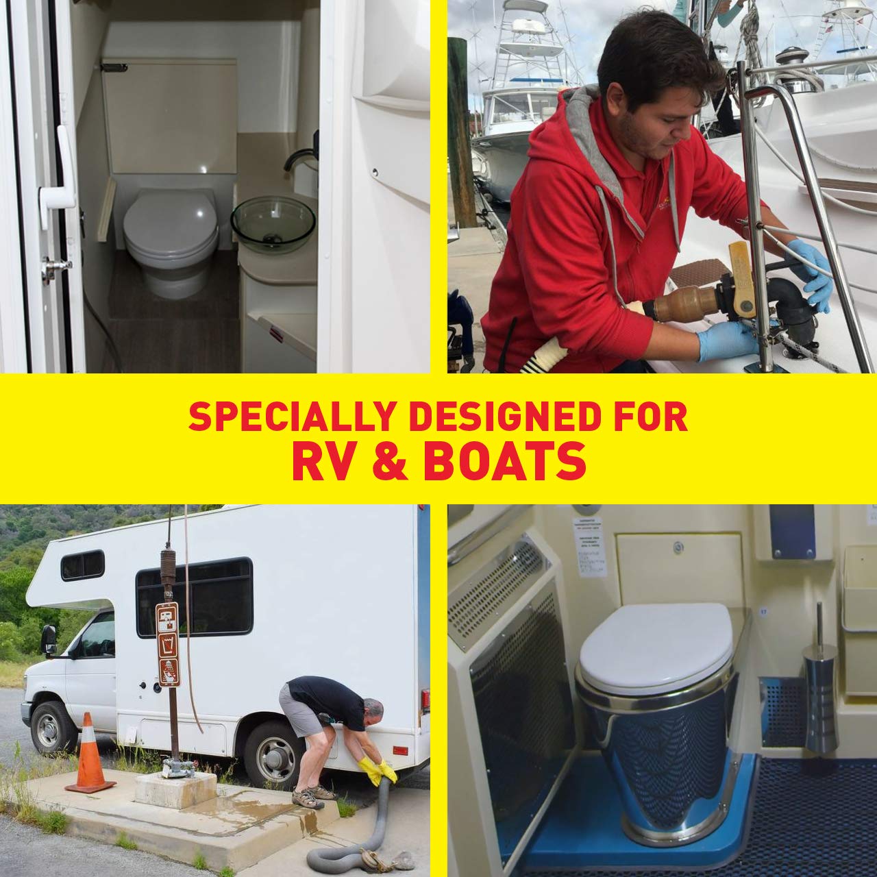 Eco-Friendly GREEN PIG RV & Marine Holding Tank Treatment - Waste Digester & Odor Eliminator for Motorhomes, Boats, Campers | 1 Quart | Perfect for RV Trips, Camping & Marine Sanitation