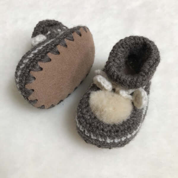 Crochet Baby Booties & Beanie Set - Handmade Knit Newborn Hat & Shoes Gift Set for Boys Girls - Perfect for Photography, Christening & Winter Outfits