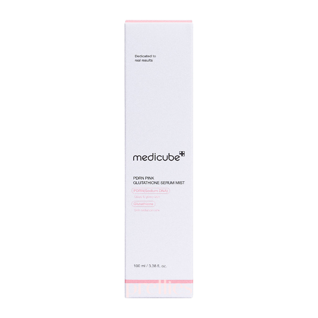 Medicube PDRN Pink Glutathione Serum Mist 100ml - Brightening & Hydrating Face Spray for Glowing Skin | Perfect for Daily Skincare Routine & On-the-Go Refreshment