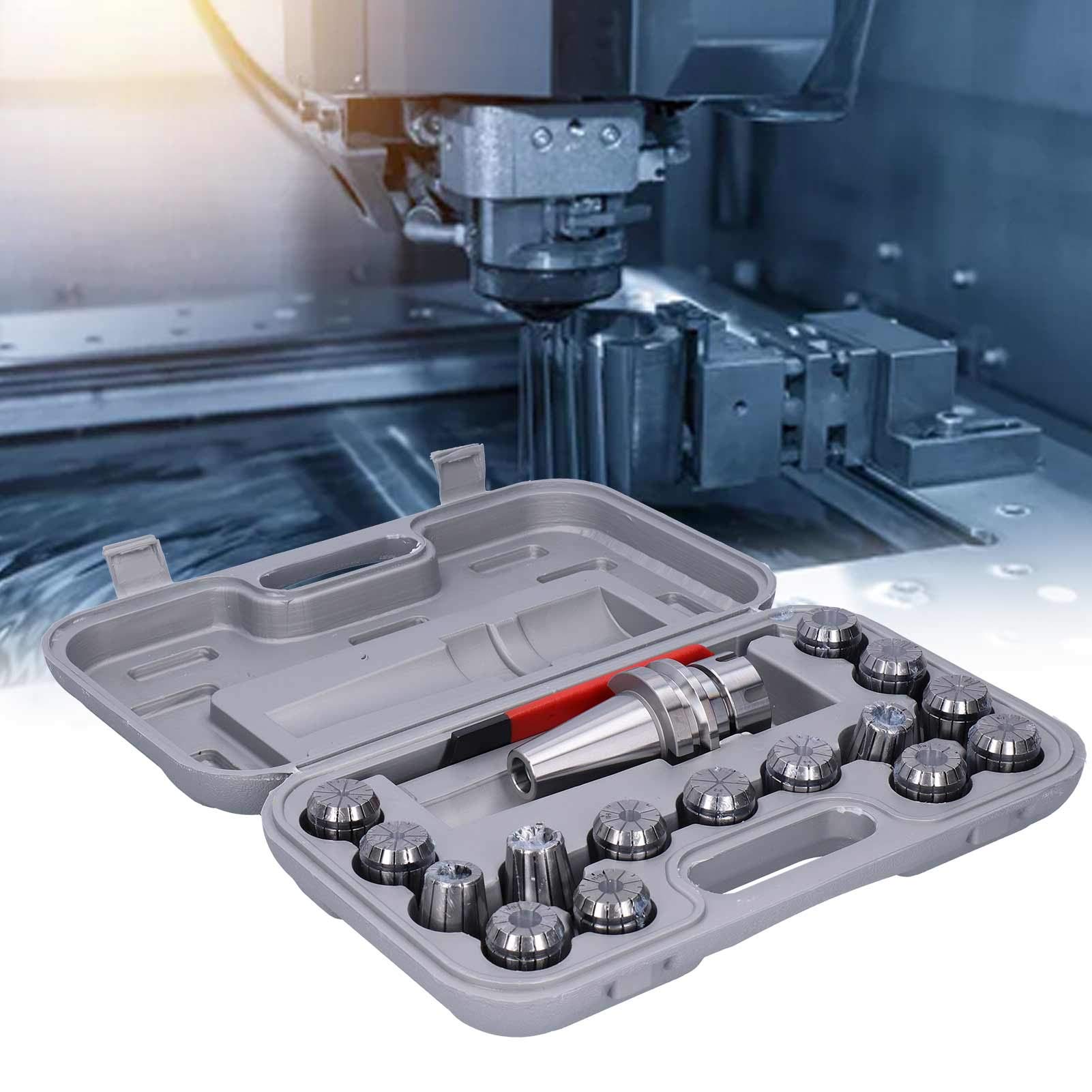 15Pcs 20CrMnTi Spring Collet Set - CNC Machine Tool Holder for Milling, Lathe & Engraving | High Elasticity ER Collet Chuck | Perfect for CNC Machining, Metalworking & Precision Engineering