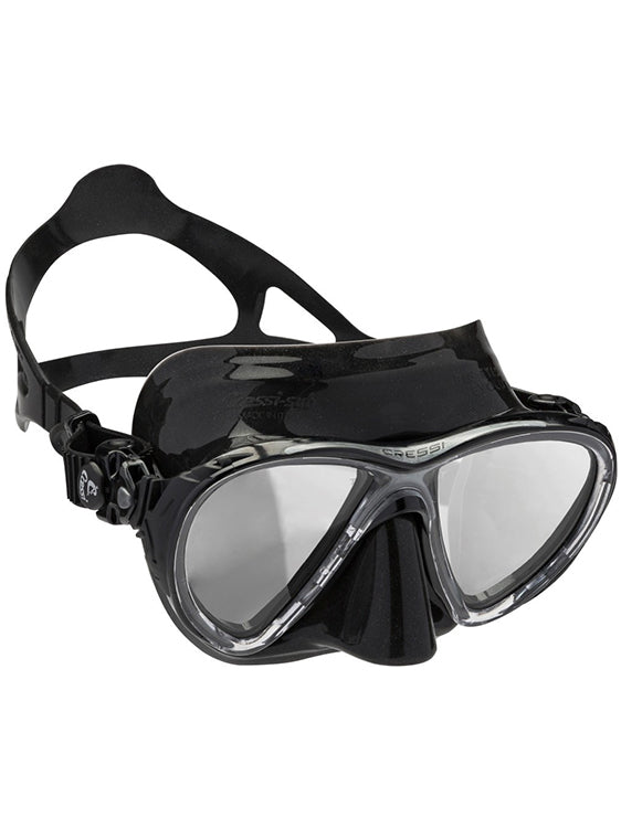 Cressi Big Eyes Evolution Scuba Diving Mask - High Visibility Anti-Fog Snorkeling Gear for Underwater Exploration & Swimming