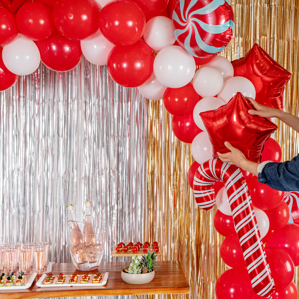 Balloonify Holiday Balloon Arch Garland Kit - 141 Pieces Party Decorations for Christmas, Birthday, Wedding | Includes Arch Strip, Balloon Ties & Pump Accessories | Perfect for Indoor/Outdoor Events