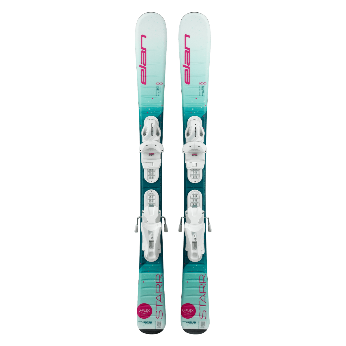 Elan STARR Junior SHIFT Ski with EL 4.5 DB929022 Bindings - 2026 Model | Perfect for Young Skiers Learning on Slopes