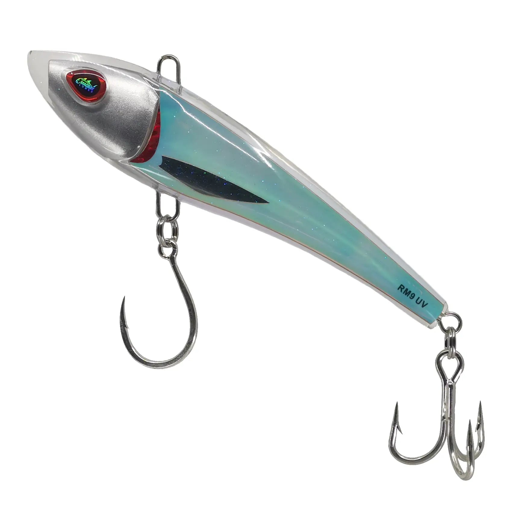 MagBay RM9 Resin Minnow Trolling Fishing Lures - 9 Inch Saltwater Bait for Walleye, Bass, and Trout - Perfect for Deep Sea Fishing and Freshwater Trolling