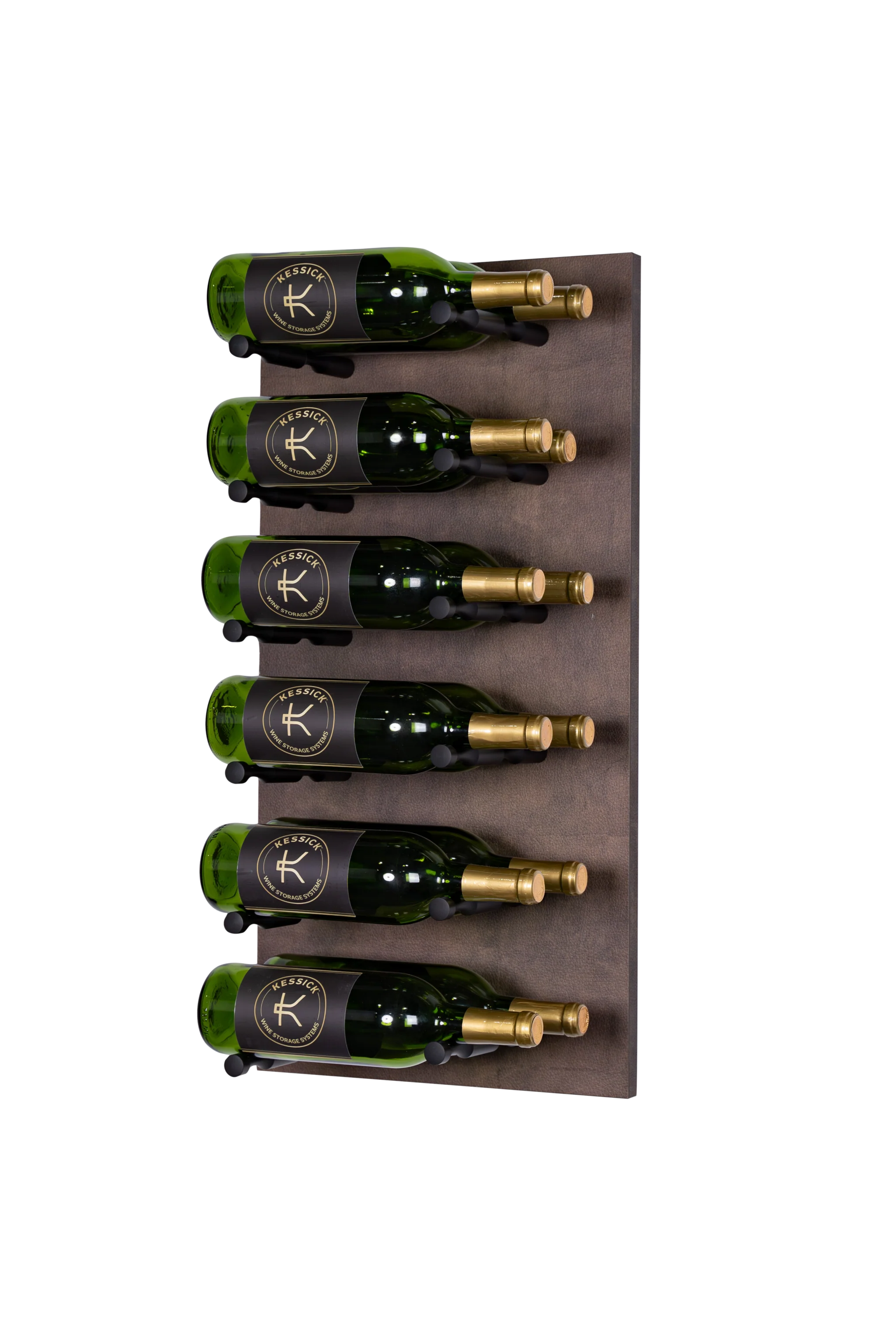 Kessick Wine as Art 14x28 Inch Label Forward Vertical Textured Panel Wine Rack - Perfect for Home Bar, Kitchen, Dining Room & Wine Cellar Storage