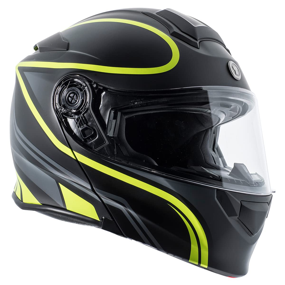 TORC T28 Unisex Full Face Motorcycle Helmet with Graphic Vapor Design - DOT Approved for Men & Women - Ideal for Street Biking, Cruising and Motorcycle Enthusiasts