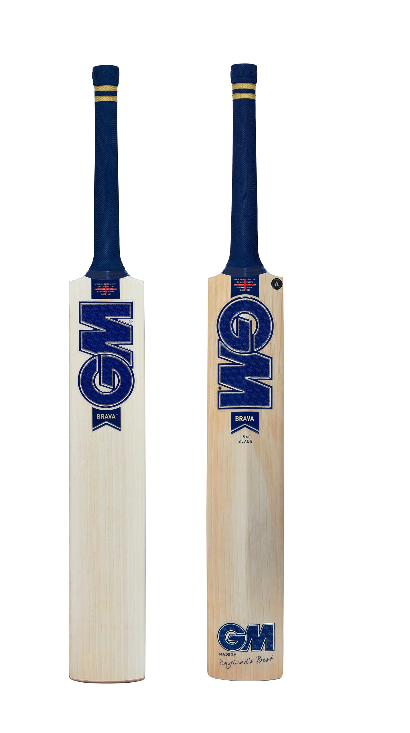 Gunn & Moore GM Brava 606 English Willow Cricket Bat - Adult Size Short Handle | Fully Knocked & Ready to Play | Includes Toe Guard & Face Sheet | Perfect for Professional Matches & Casual Cricket Practice