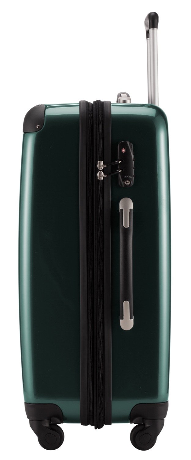 Premium Dark Green 65cm Cabin Luggage - Lightweight & Durable Carry-On Suitcase for Business Travel, Weekend Getaways & Airplane Trips
