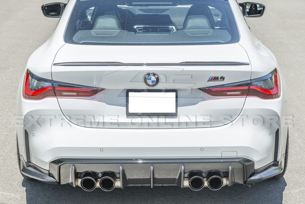 2021-Present BMW G82 G83 M4 Carbon Fiber Rear Bumper Lip Splitter - OEM Style Replacement for Enhanced Aerodynamics | Perfect for Track Days & Street Performance Upgrades