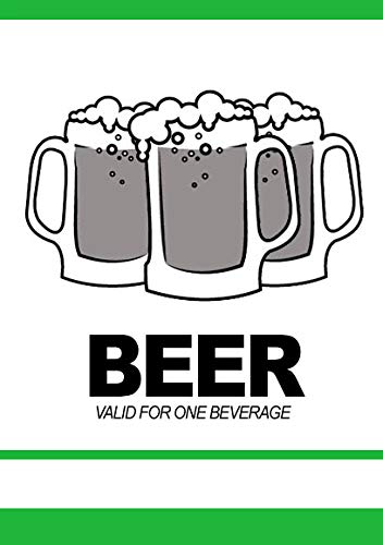 Premium Custom Drink Tickets - Bulk 5000 Green Beer Tickets for Bars, Parties & Events | Fast Affordable Printing by MyZone | Perfect for Weddings, Fundraisers & Nightclubs