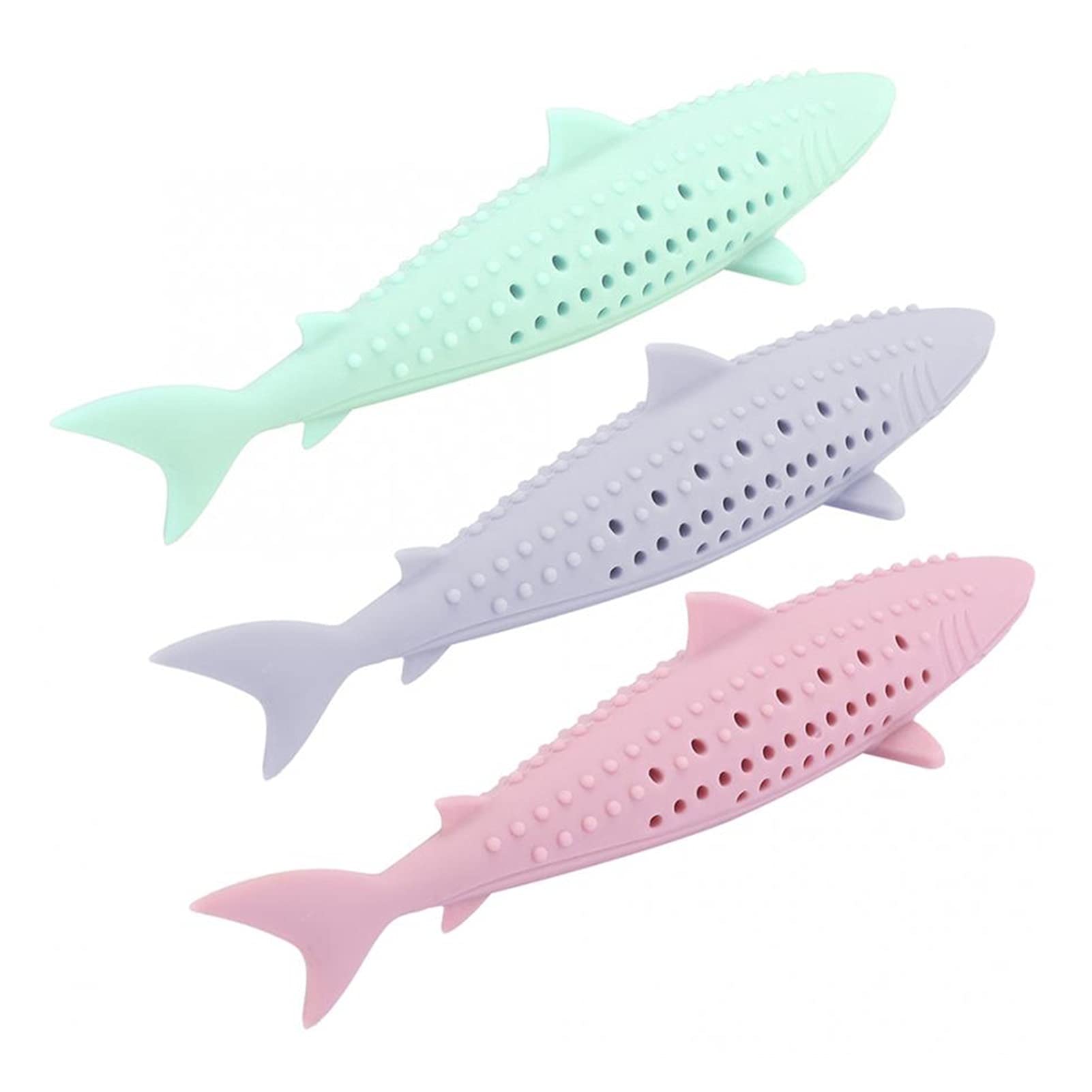 Durable Silicone Cat Chew Toys with Catnip - Fish-Shaped Interactive Pet Toy for Teeth Cleaning & Training | Fun Playtime & Stress Relief for Indoor Cats