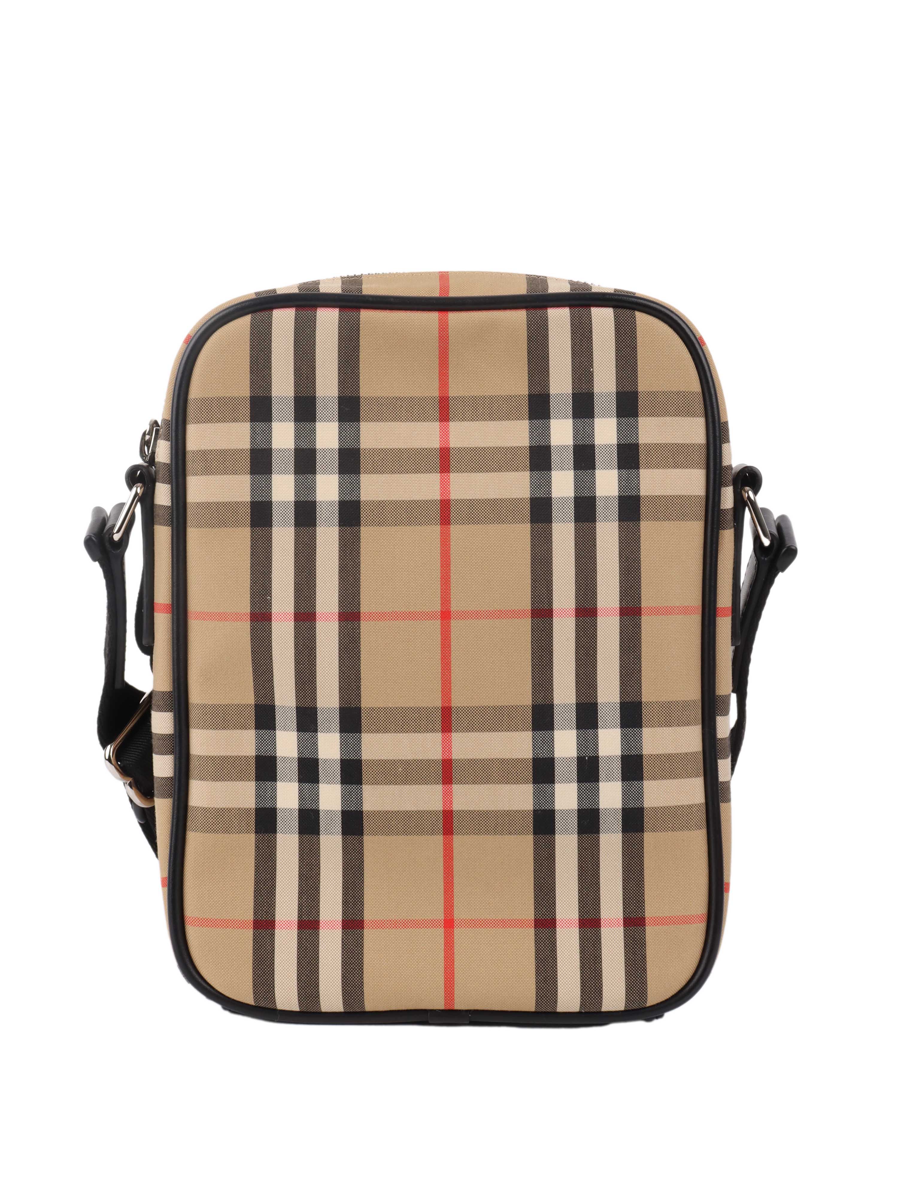 Burberry Vintage Check Leather Crossbody Bag - Stylish Designer Handbag for Women, Perfect for Everyday Use, Travel & Casual Outings