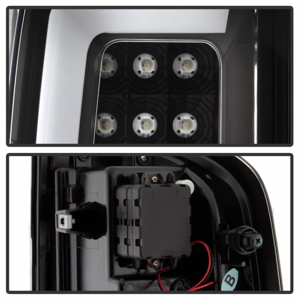 2015-2017 Chevy Colorado Spyder LED Tail Lights Pair with Light Bar - Black (Part# 5084576) | Upgrade Your Truck's Style & Night Visibility