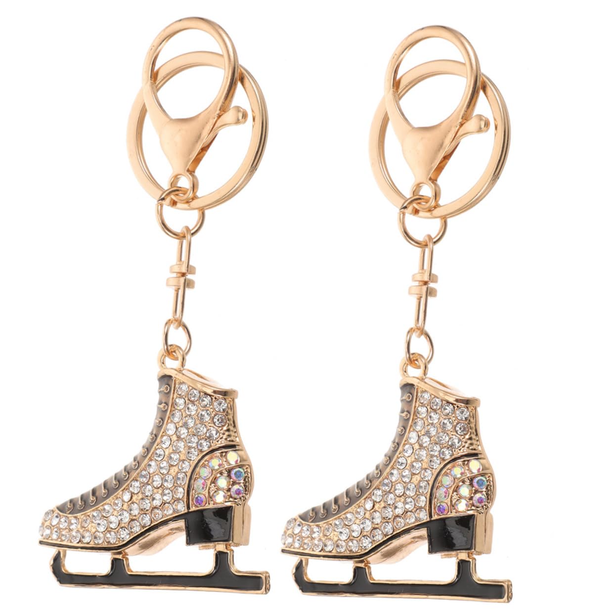 KITANDOVE Ice Skates Keychain - Cute Skating Charm Keyring with Metal Key Holder - Perfect Gift for Skaters & Ice Hockey Fans - Great for Backpacks, Gym Bags & Winter Sports Enthusiasts