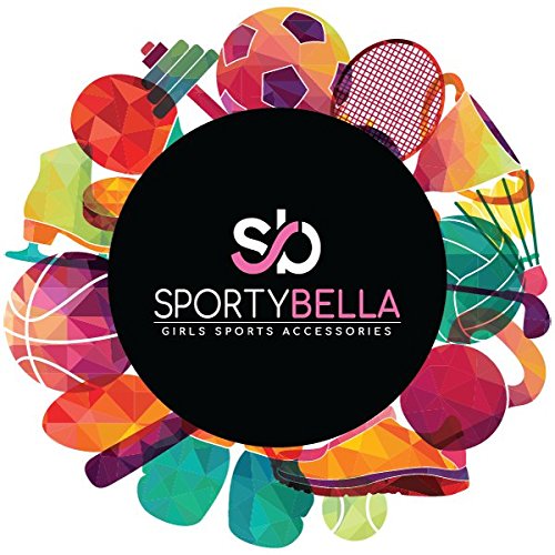 Sportybella No Crease Tennis Hair Ties for Girls - 6 Pack (Black/White) - Perfect for Young Players & Active Lifestyles