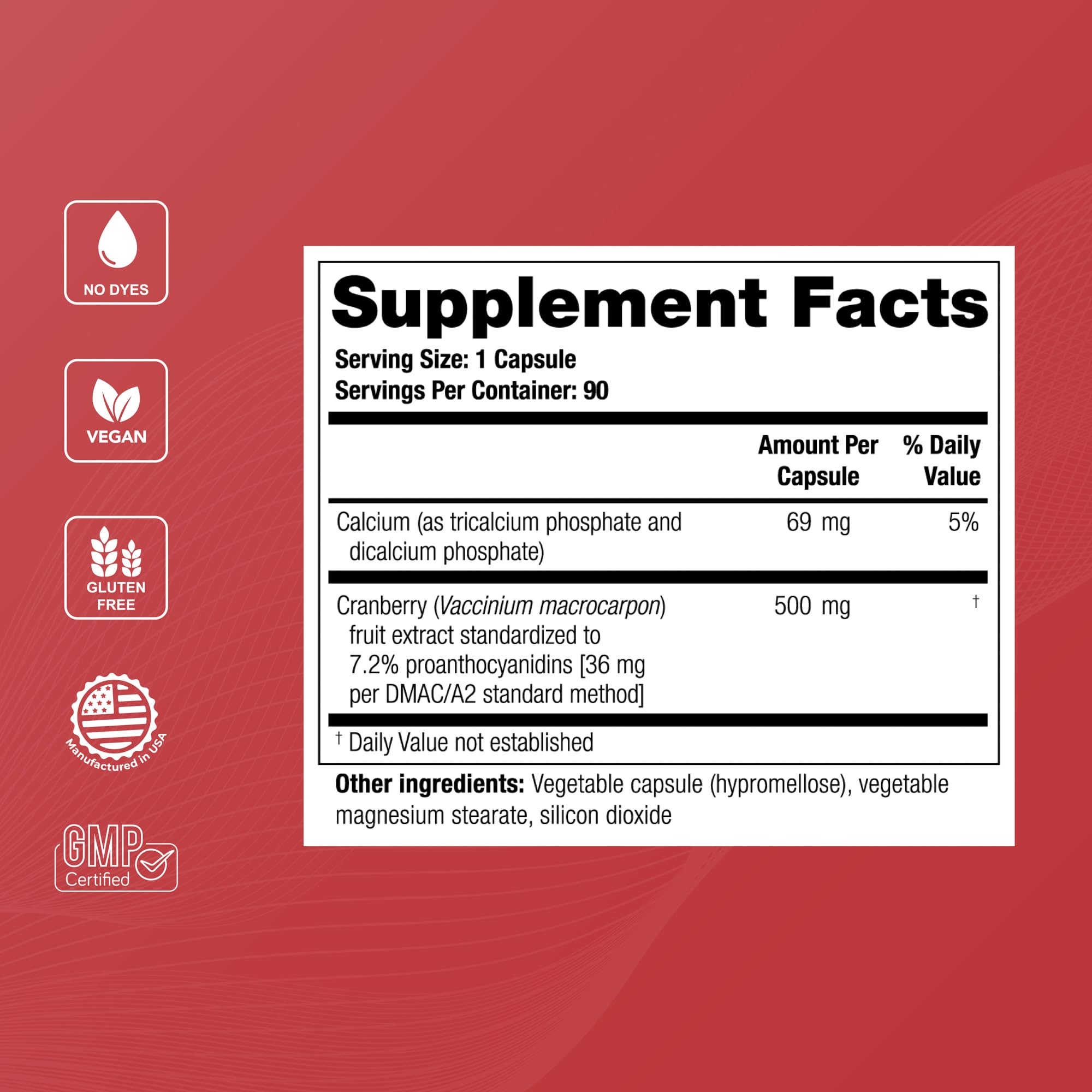 Theralogix TheraCran One Cranberry Capsules - 90-Day Supply (90 Count) - Urinary Tract Health Supplement for Men & Women - 36mg Soluble PACs per Capsule - NSF Certified - Supports Bladder & Kidney Health - Perfect for Daily Wellness & Travel