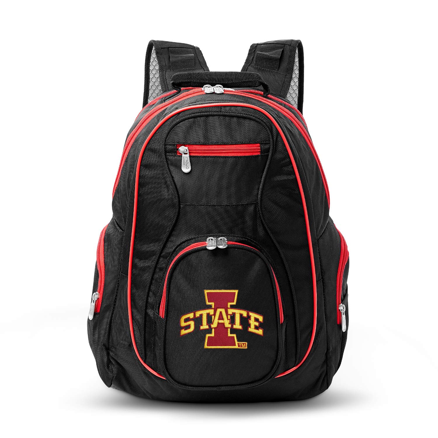 NCAA Colored Trim Premium 19-inch Laptop Backpack with Padded Shoulder Straps - Durable Sports Backpack for Travel, School, College & Business - Perfect for Students, Professionals & Daily Commuters
