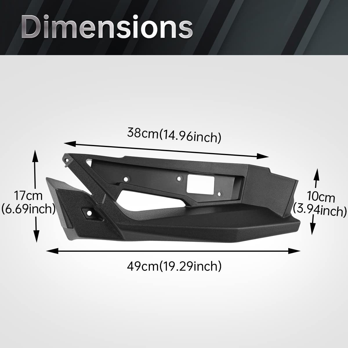 Polaris Slingshot S SL SLR R LE 2014-2021 Front Upper Accent Panel Light Kit - Daytime Running Lights & Trim Panel Replacement #2884604 #2414077 #2414078 | Upgrade Your Ride for Enhanced Visibility & Style