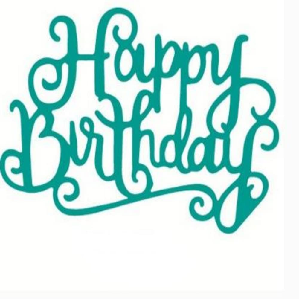 Happy Birthday Metal Letter Cutting Dies - DIY Card Making Supplies, Scrapbooking Stencils, Craft Decoration Die Cutters for Birthday Gifts | Perfect for Greeting Cards, Invitations & Home Decor