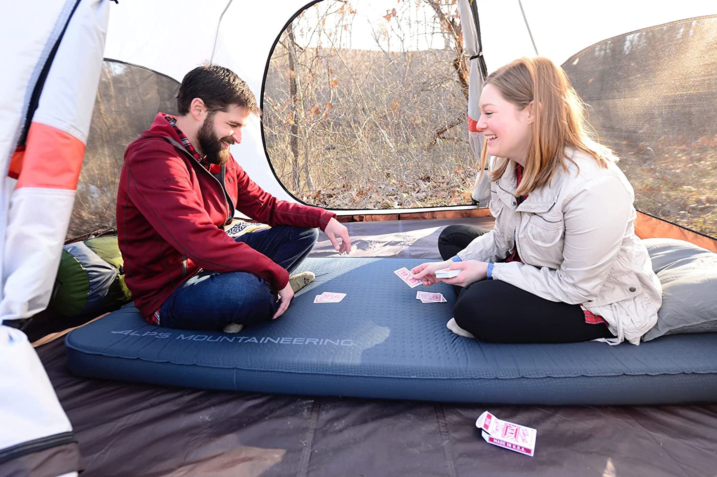 ALPS Mountaineering Outback Self-Inflating Foam Camping Sleeping Pad - Lightweight, Comfortable Air Mattress for Backpacking, Hiking & Outdoor Adventures - Perfect for Camping, Travel & Guest Bed