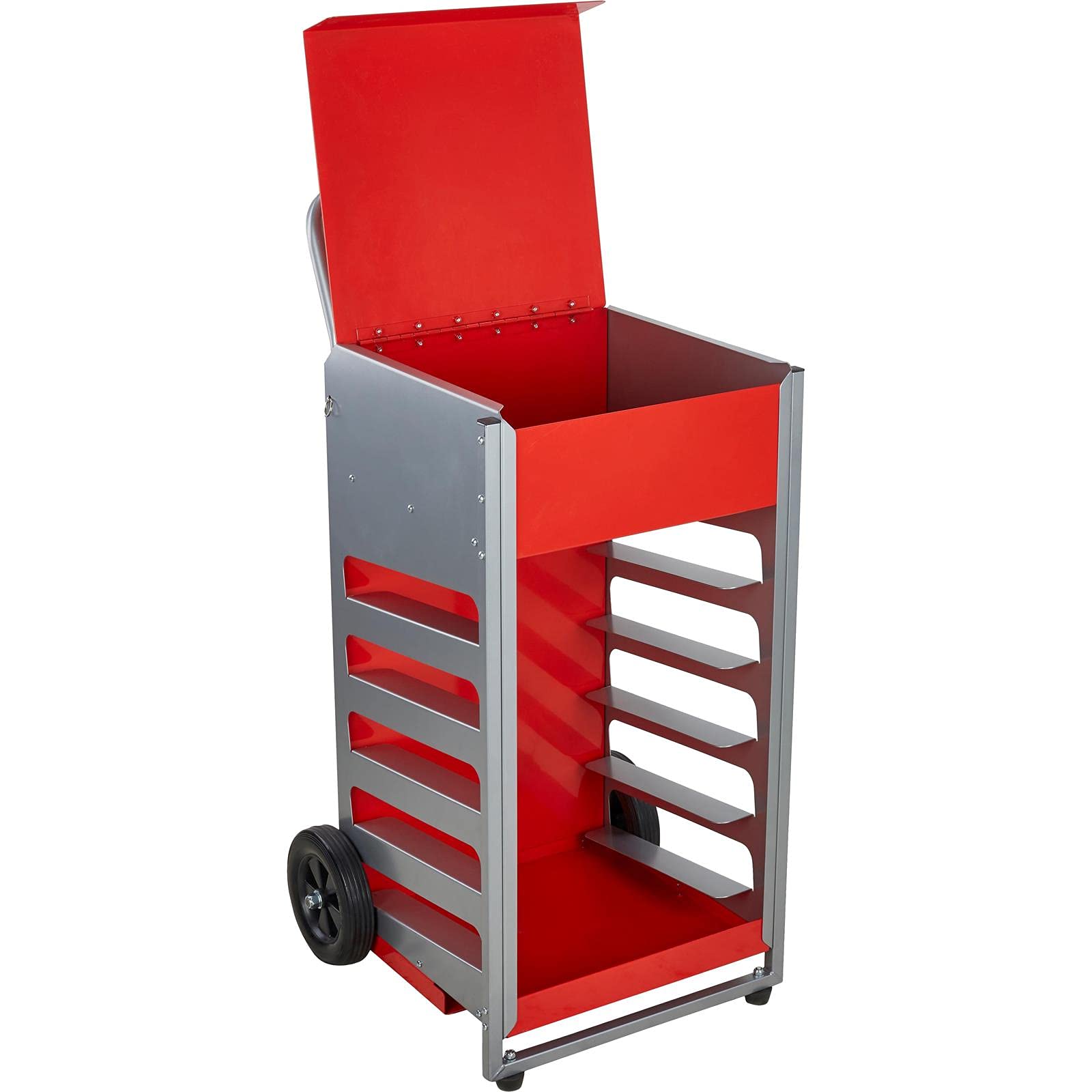 Speedway Motors 5-Tier Heavy Duty Storage Cart for Scales - Perfect for Warehouse, Retail Store & Home Organization