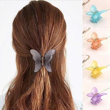 6PCS Sweet Fairy Butterfly Hair Claw Clips - Large Size Hairpins for Women, Hair Styling Tools & Barrettes Accessories - Perfect for Updos, Ponytails & Everyday Hairstyles