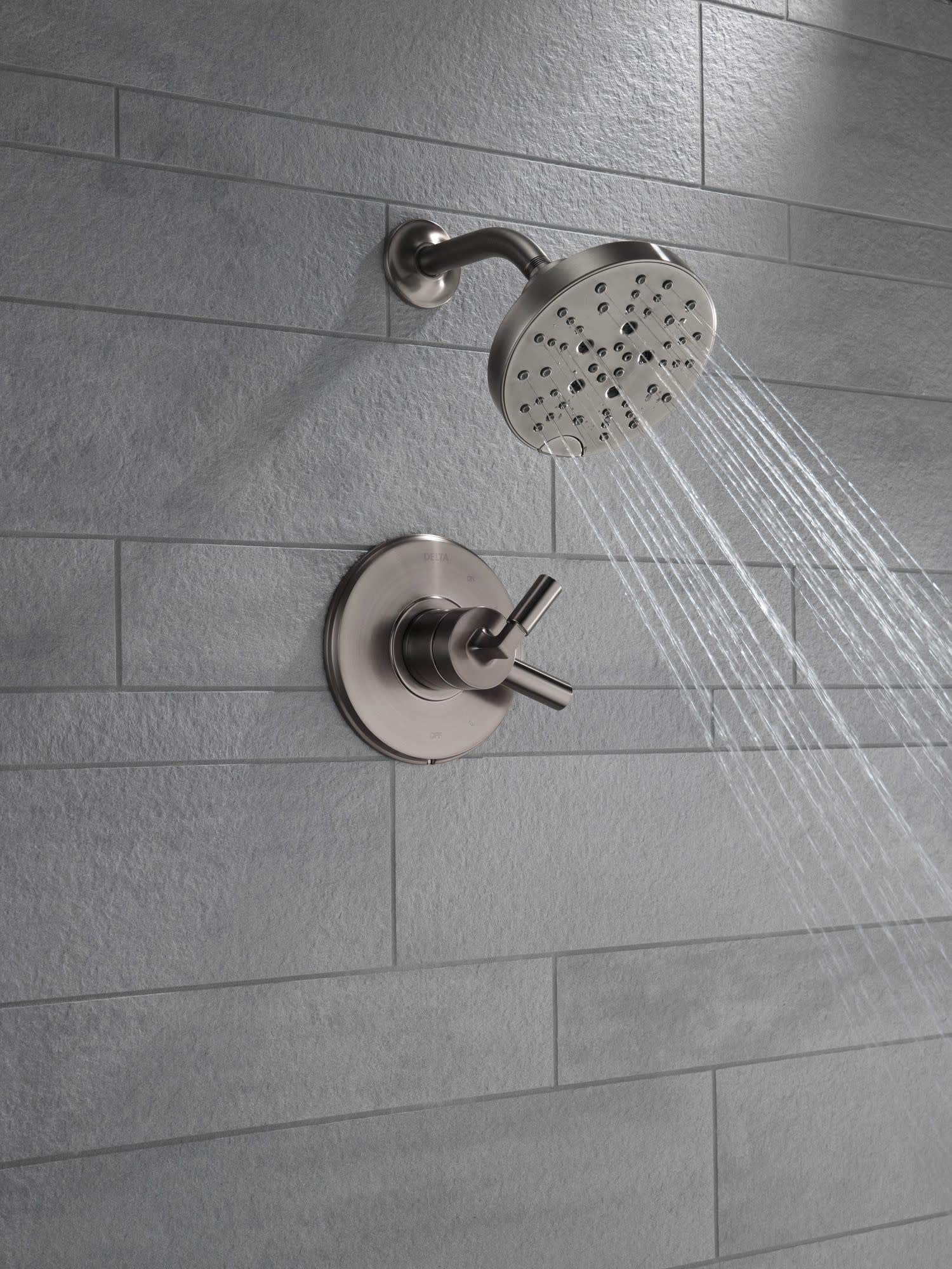 Delta T17248 Shower Only Faucet - Chrome Finish, Single Handle, Water-Saving Design for Bathroom & Shower Renovation - Perfect for Modern Homes & Apartments