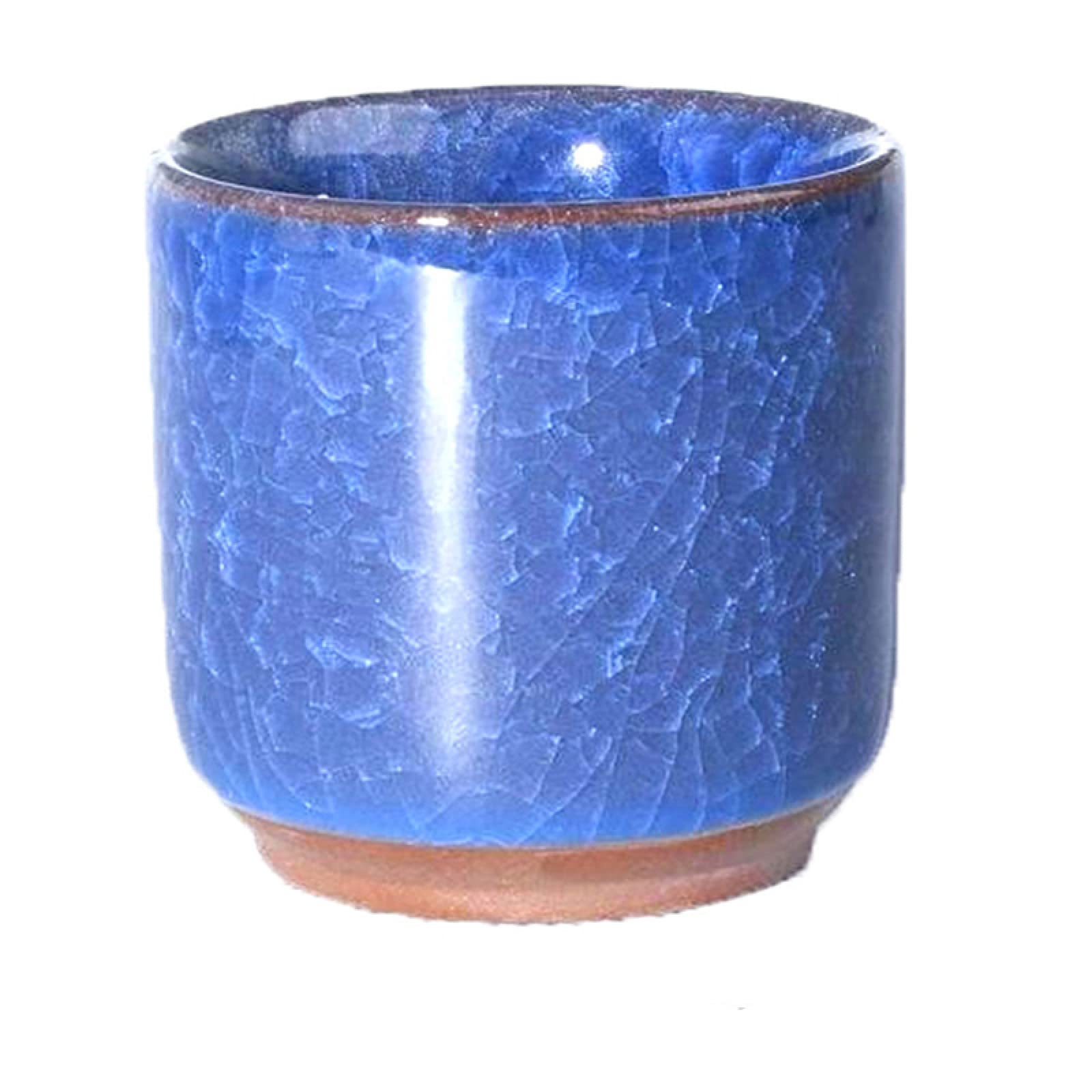 Creative Ice Crack Glaze Ceramic Succulent Planter - Desktop Cactus Flower Pots with Unique Cracked Design, Porcelain Plant Containers for Home Office Decor, Wedding Centerpieces & Gift Ideas