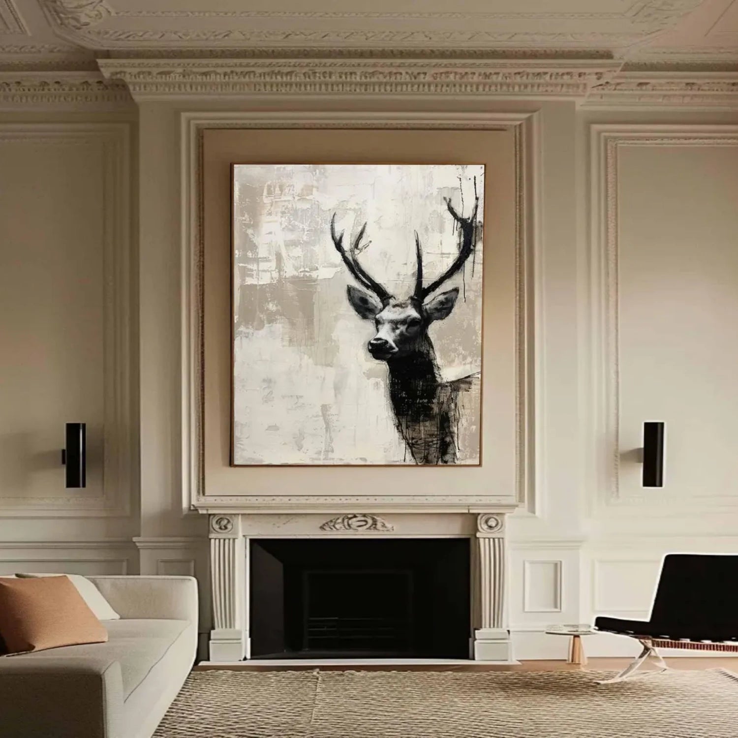 Animal Art Painting #AP125 - Handmade Canvas Wall Decor for Living Room, Bedroom & Office