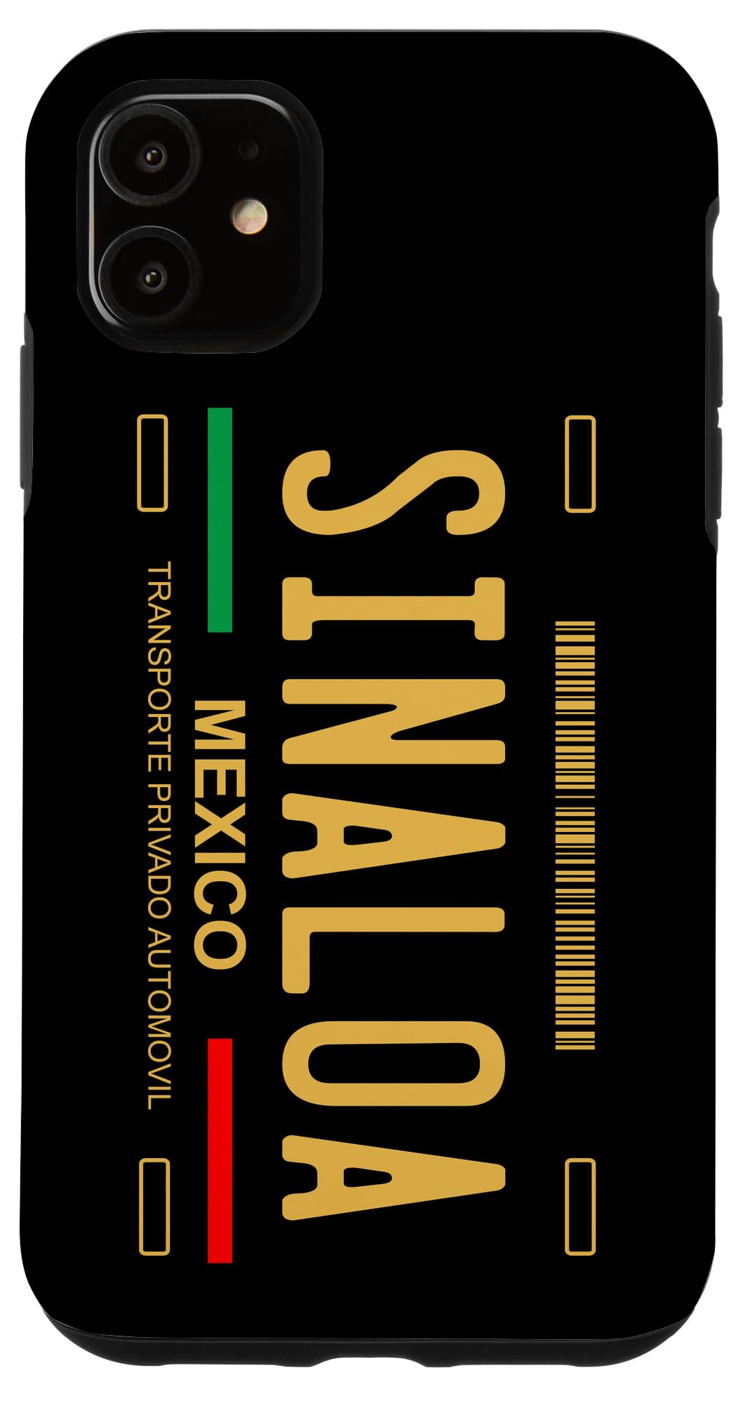 iPhone 11 Case with Sinaloa License Plate Design - Durable Protective Cover for iPhone 11 - Perfect for Travel, Gifts, and Showcasing Your Style