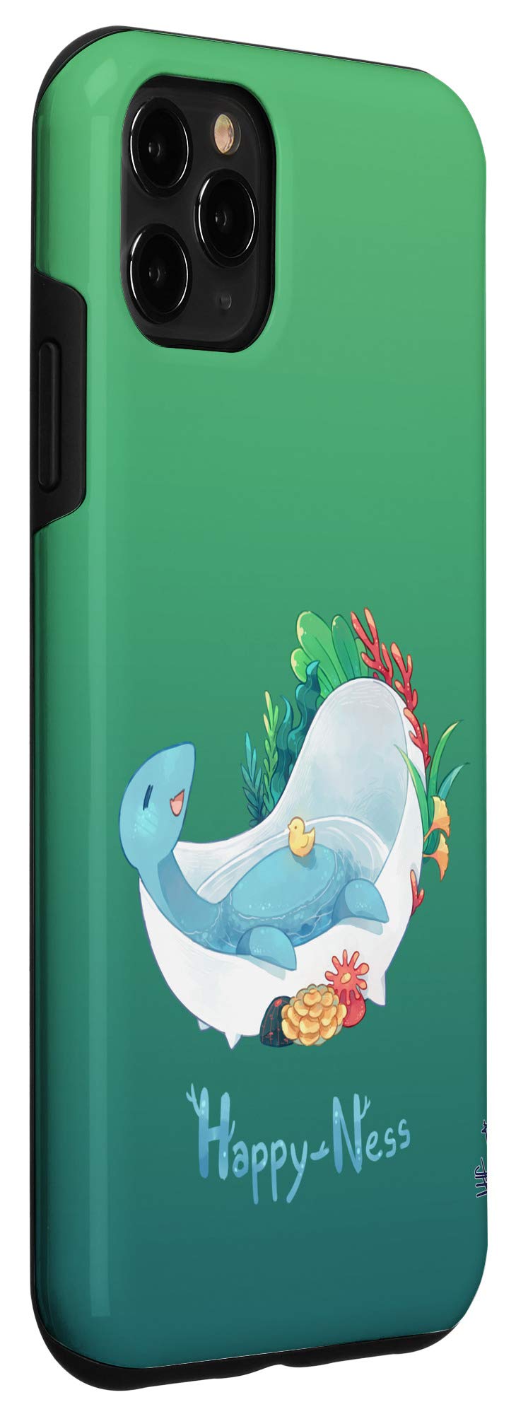 iPhone 11 Pro Max Case - Cute Relaxed Loch Ness Monster Design, Shockproof Protective Cover for Daily Use, Work & Travel