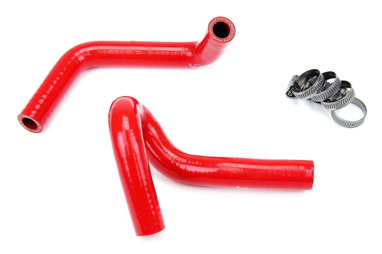 HPS 57-1310-RED High-Temperature Red Silicone Heater Hose Kit for Coolant Systems - Perfect for Automotive, Marine & Industrial Applications