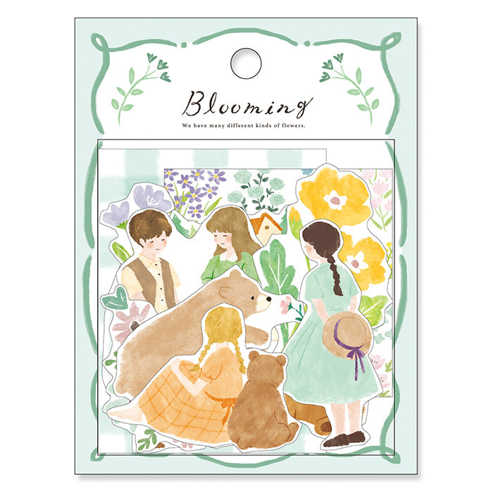 Blooming Flake Sticker Mint - Waterproof Vinyl Decals for Laptops, Phones & DIY Crafts - Perfect for Scrapbooking, Journaling & Home Decor