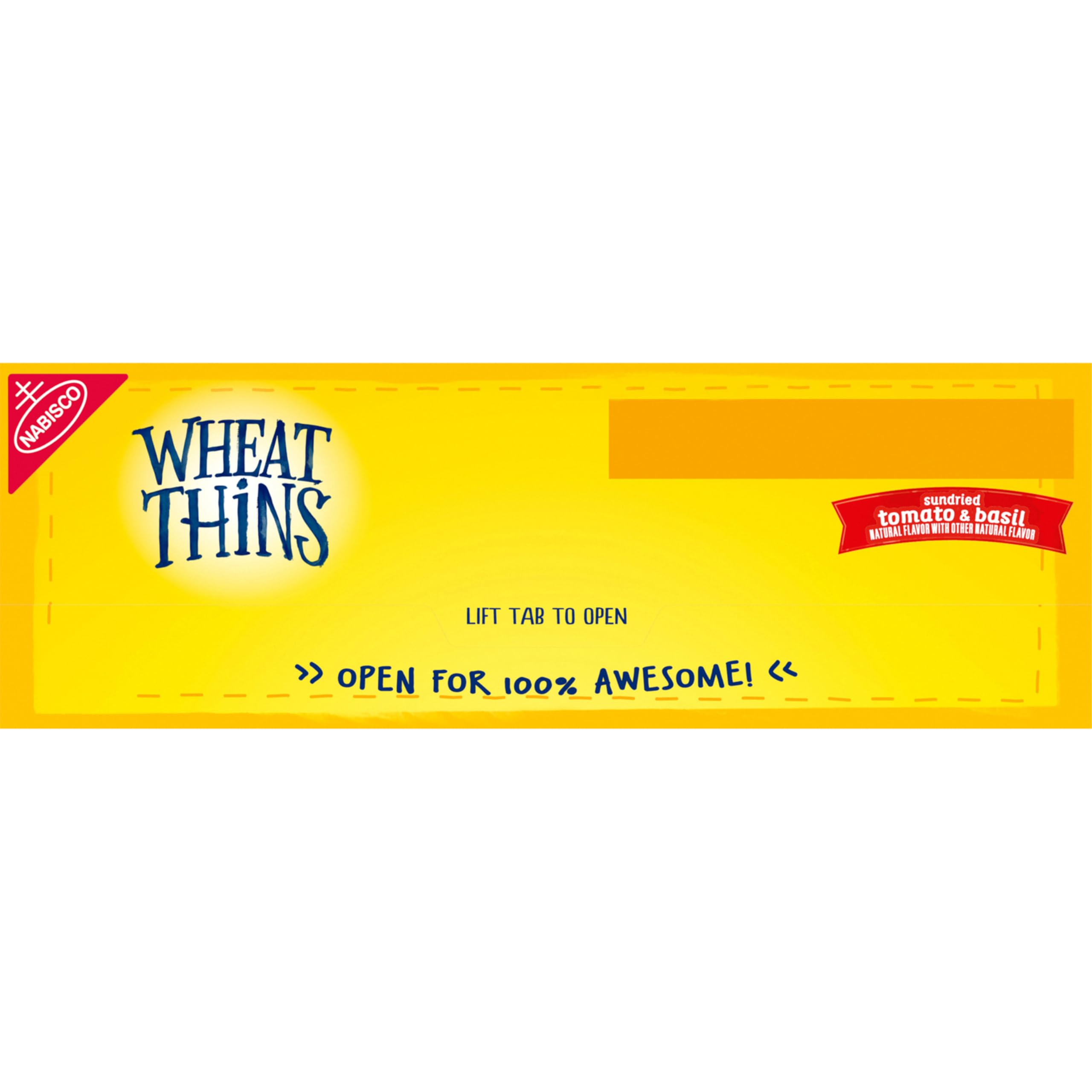 Wheat Thins Sundried Tomato & Basil Whole Grain Wheat Crackers | Family Size Bulk Snack Box (6-13 oz) | Healthy Party, School Lunch & Office Snacks