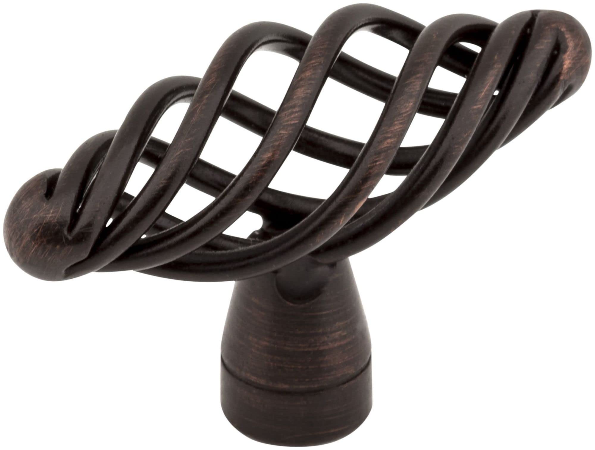 Jeffrey Alexander I350-DBAC Zurich Twisted Iron Cabinet Knob - Vintage Style Hardware for Kitchen Cabinets, Dressers & Furniture Drawers