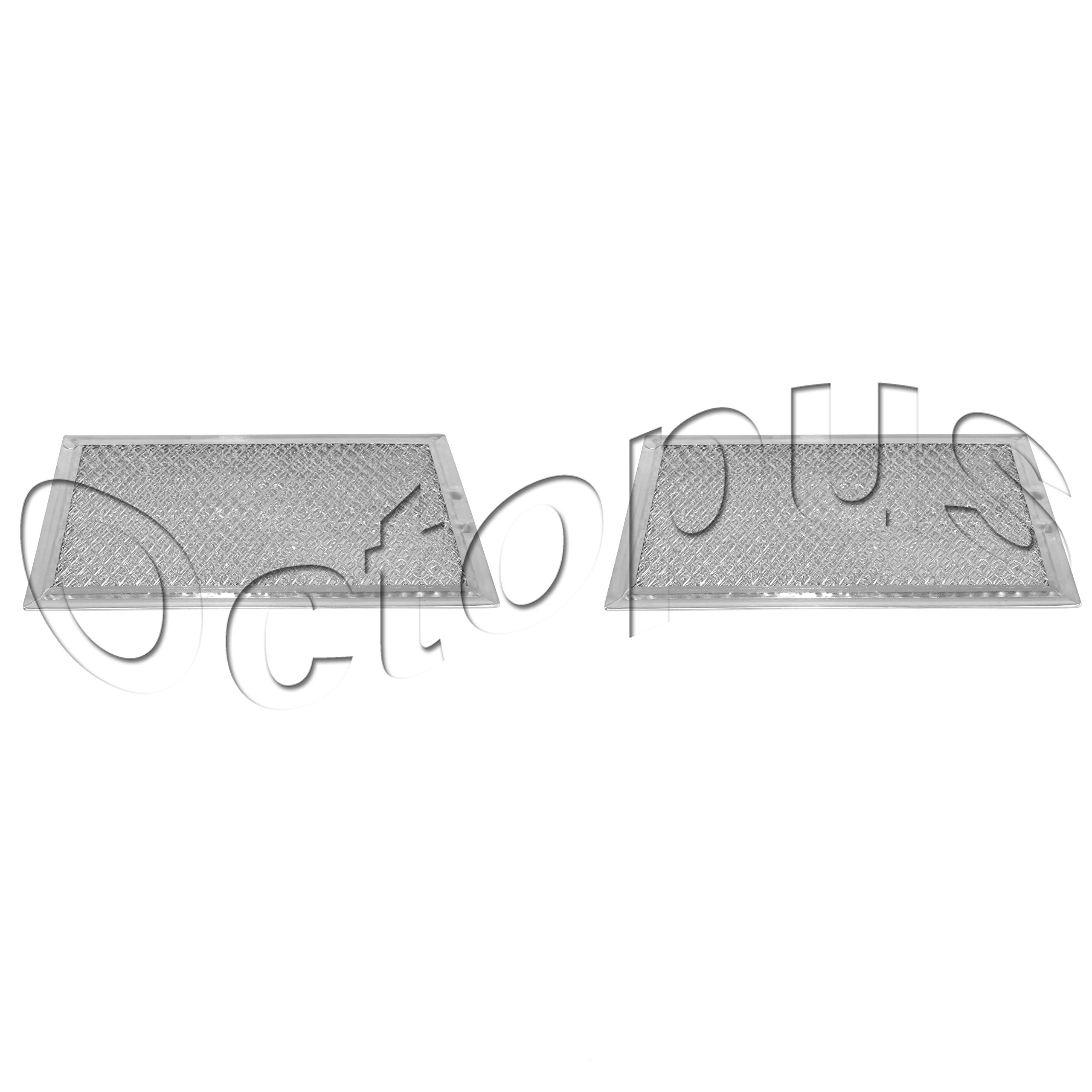 2-Pack Microwave Hood Grease Filters - Compatible with GE WB06X10654, AP3883320, PS1018833, G-5012 - Replacement Charcoal Filters for Range Hoods - Perfect for Kitchen Ventilation and Smoke Removal