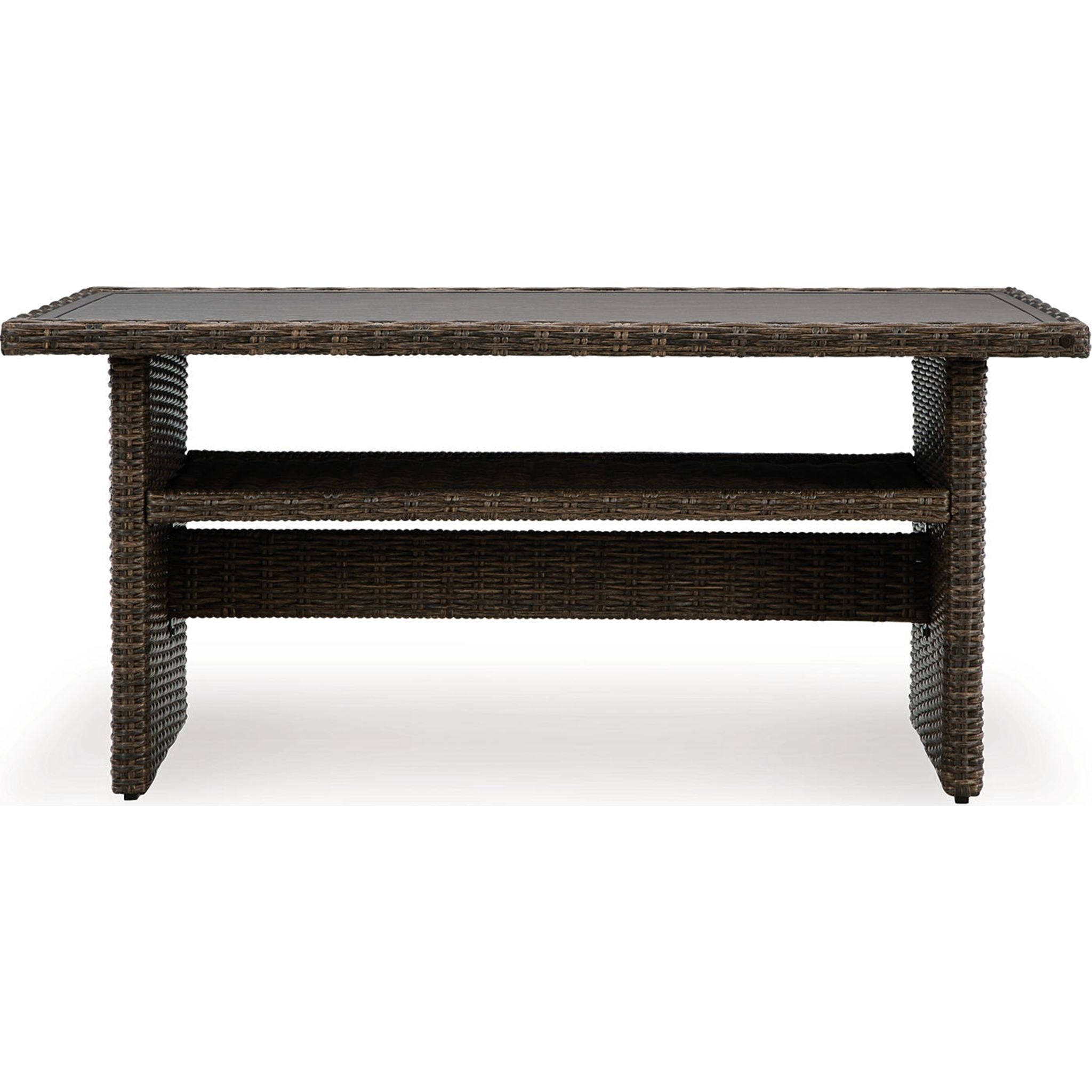 Brook Ranch Outdoor Multi-Purpose Folding Table - Brown, Portable Picnic, Camping, BBQ, and Tailgating Table for Backyard, Patio, and Beach Use